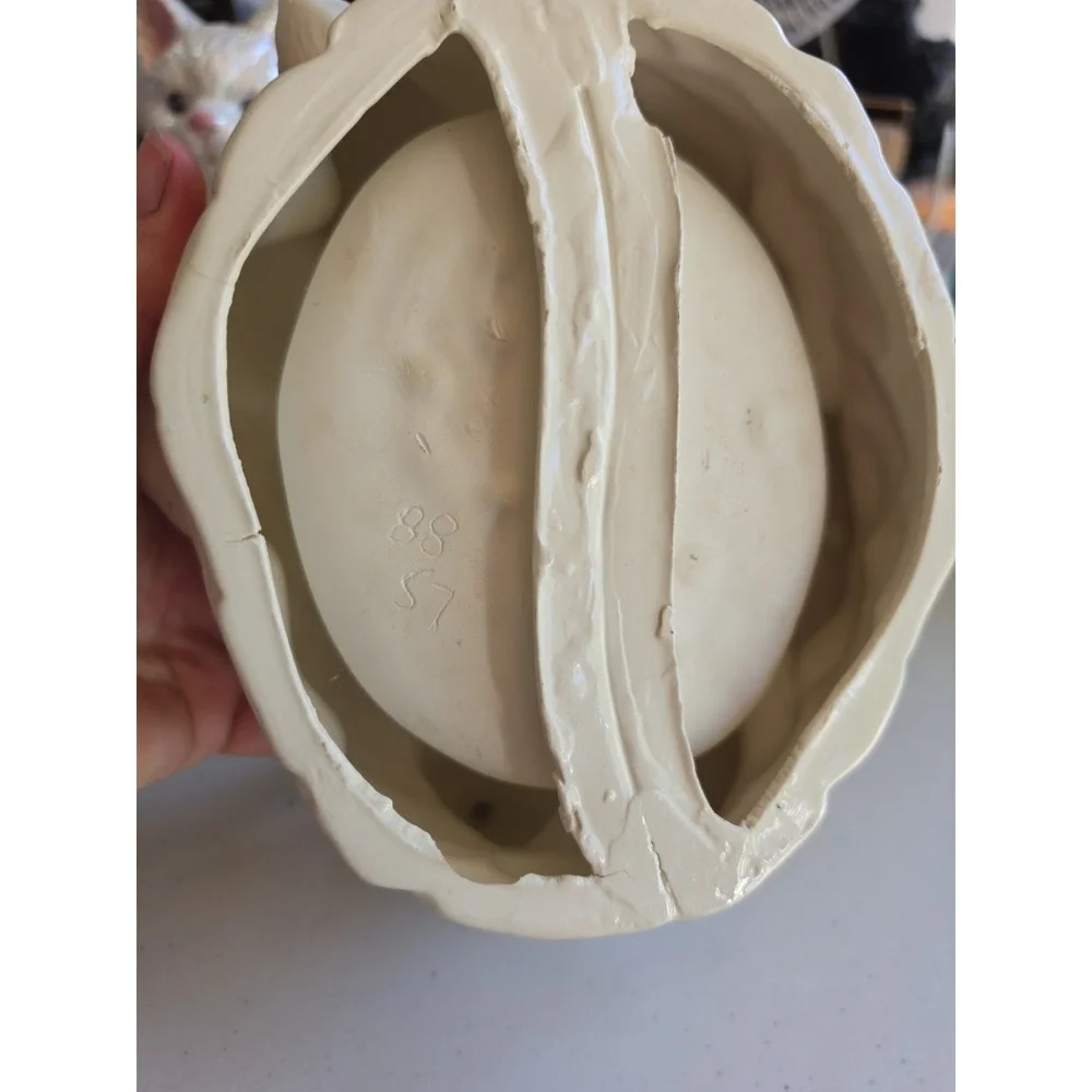Vintage Holland Mold Ceramic Circle Of Geese Bowl or Flower Planter